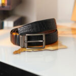 Axel Stone Pattern Belt – Dual Tone Moving Brockless