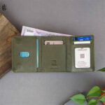 Tedd Magnet Trifold Wallet v2 – Olive - Image 3